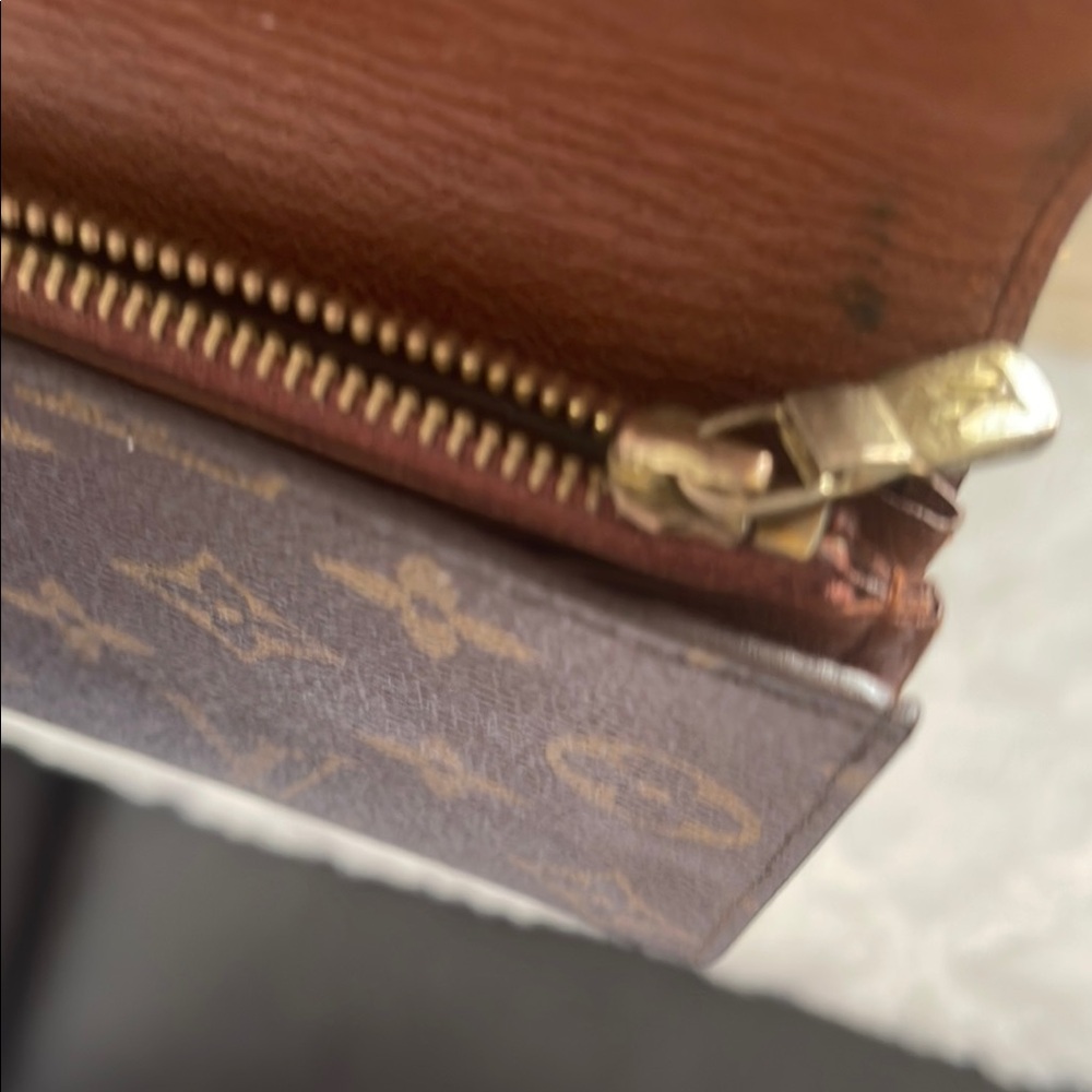 Louis Vuitton  Authentic Monogram Porte Monnaie Credit Long Wallet 1989 Minty - Picture 9 of 12